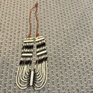 Hand beaded multi-strand necklace